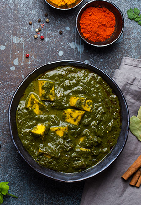Kale Paneer Curry 