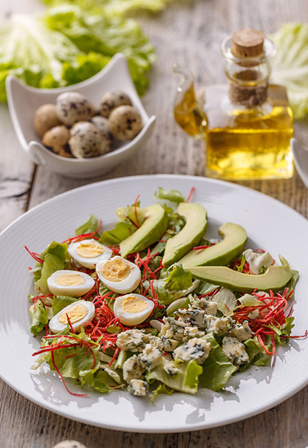 Green Goddess Egg salad with Avocado and Microgreen