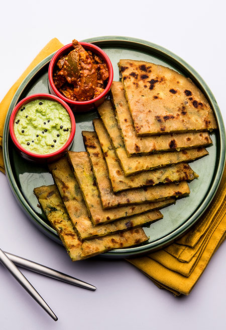 Kale Paratha 