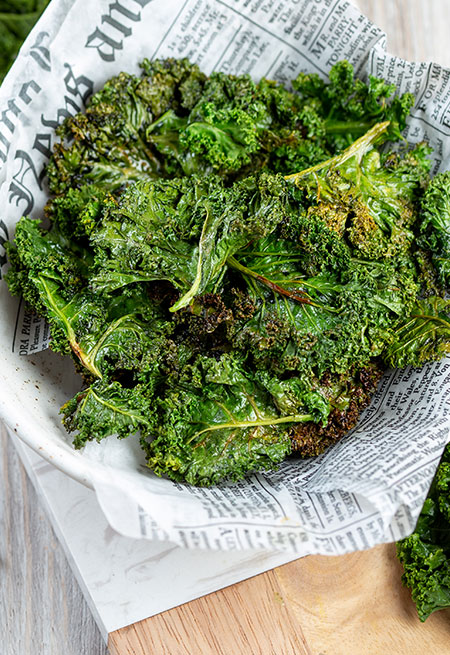  Baked Kale chips 